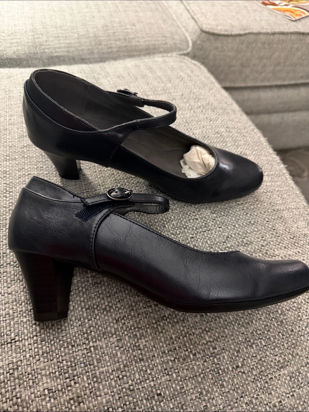A2 by Aerosoles Womens For Shore Mary Jane Pumps Dark Navy Size 8